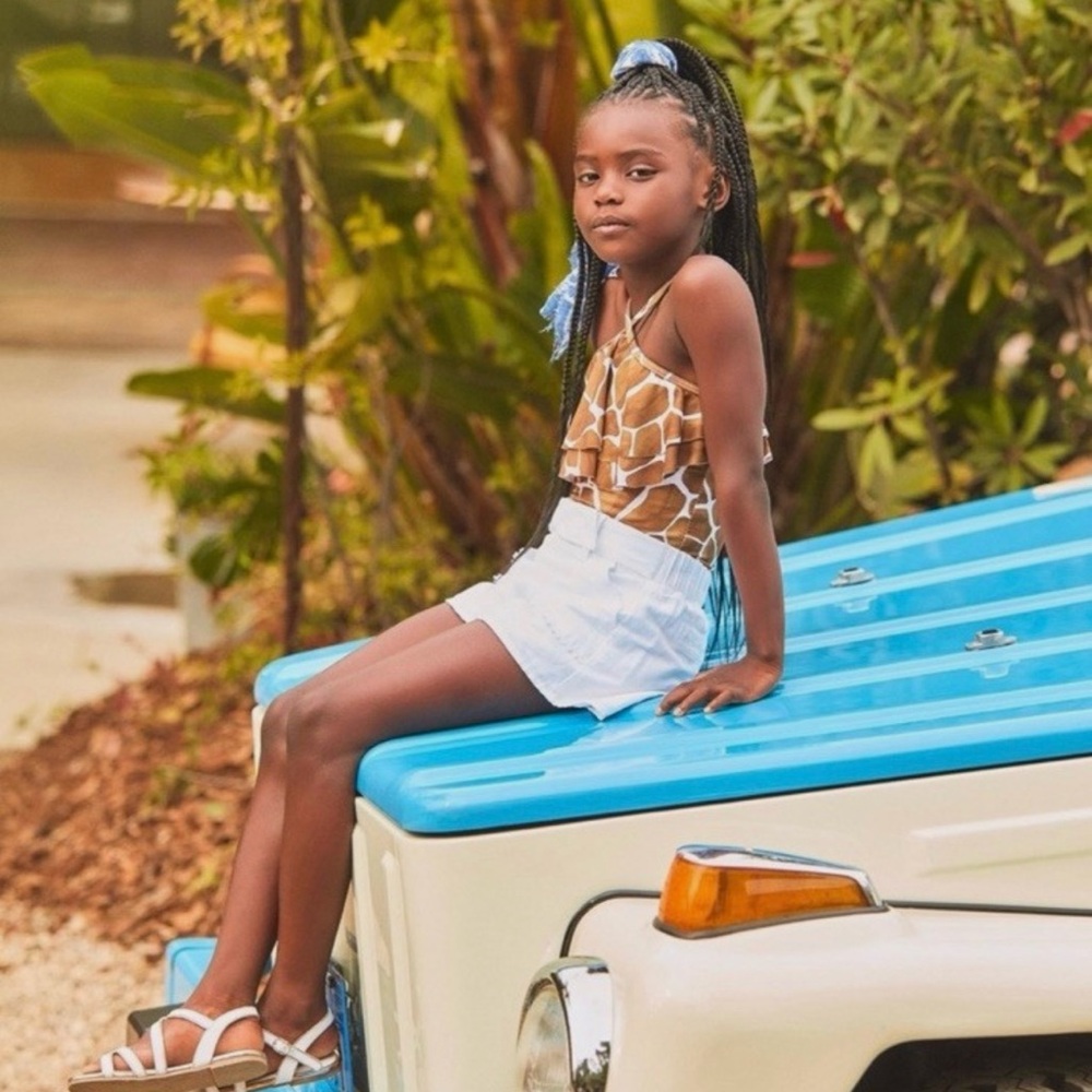 Janie and Jack Recycled Giraffe Halter
Swimsuit